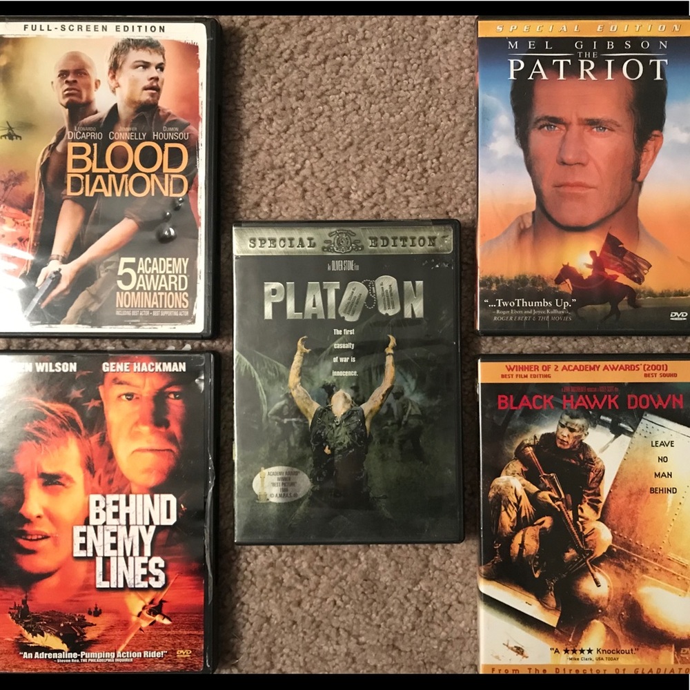 DVD Movie Bundle-War/Action/Drama
